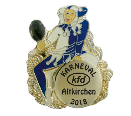 Karnevalspins Lager - Pin-0007 blau-weiß