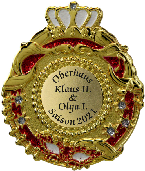 Karnevalspins Lager - Pin-0056 rot-weiß 