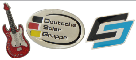 Pins mit Logo für Firmen